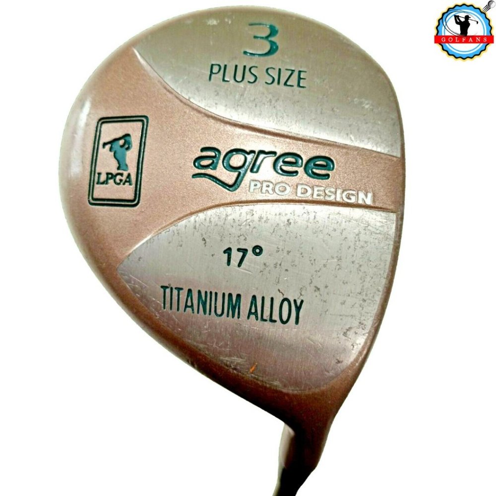 Square Two LPGA Agree Pro Design #3 Plus Size Wood 17° Graphite Ladies Golf RH
